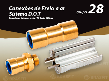 Conexões de Freio a ar Sistema D.O.T